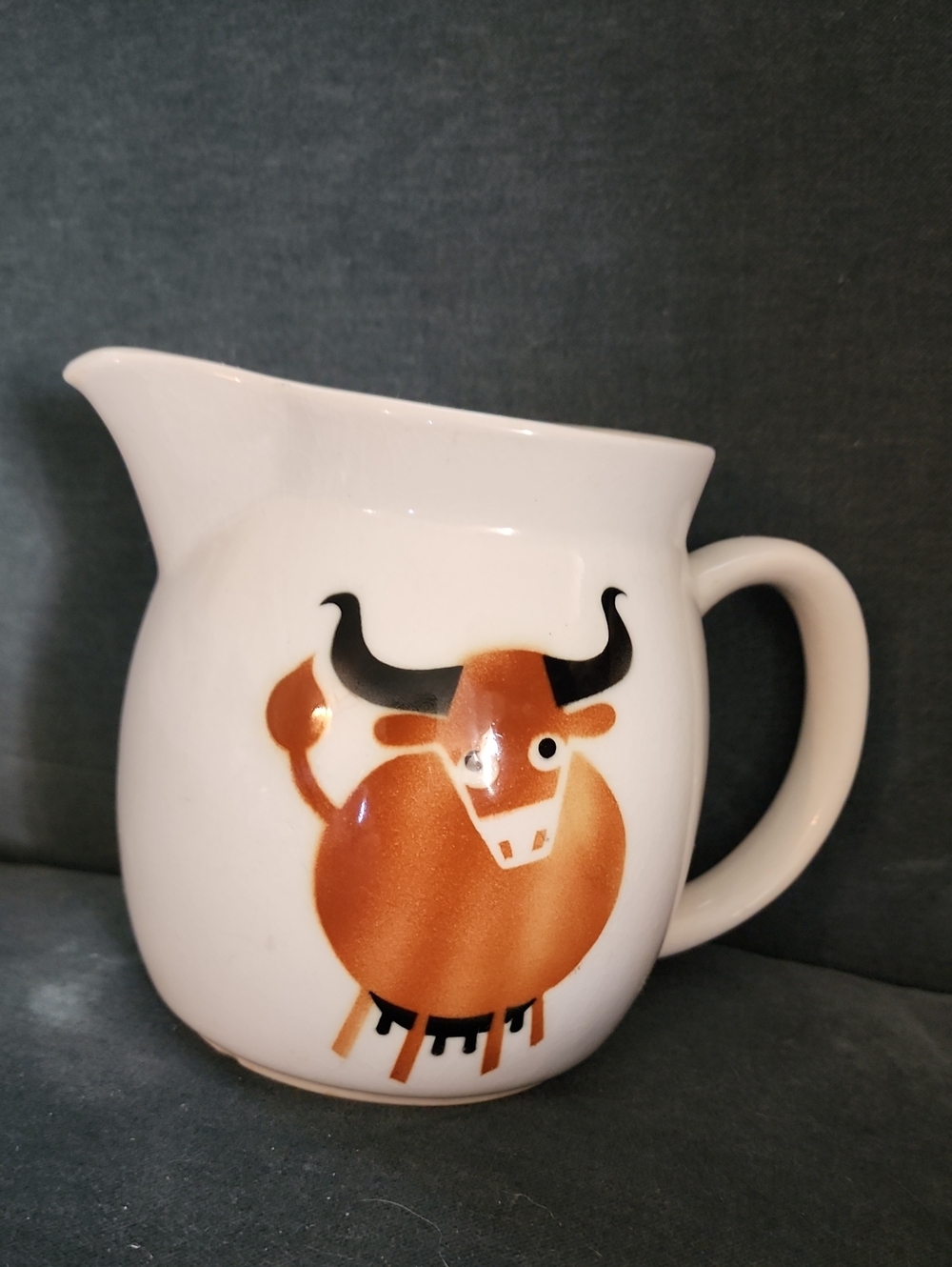 MCM Finland Heluna Cow Pitcher. Model KL-1. Arabia Finland